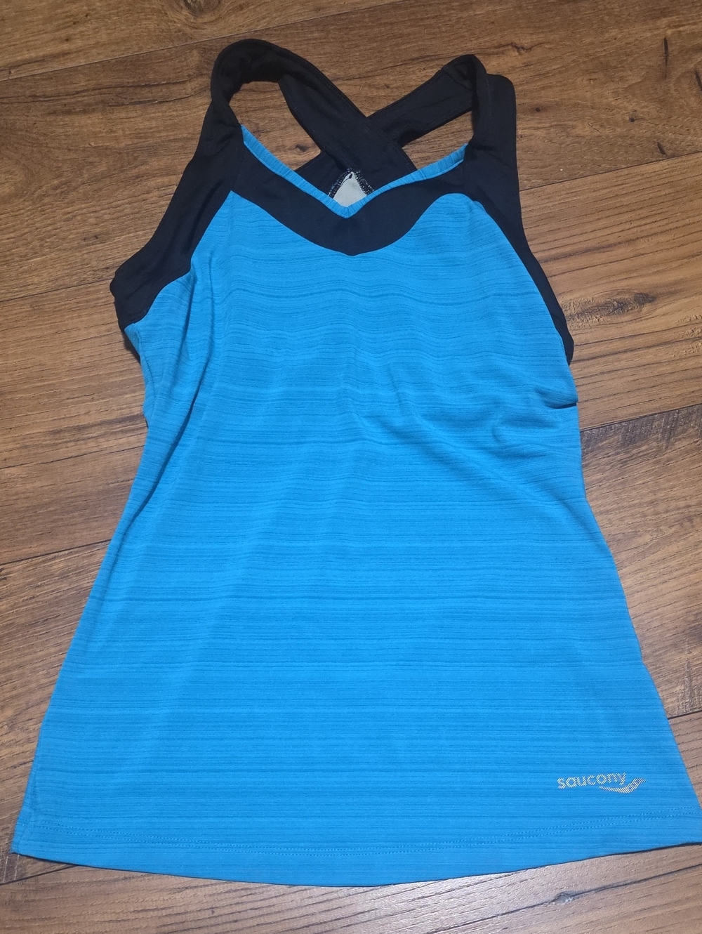 Saucony Blue Tank with Black Trim Racerback